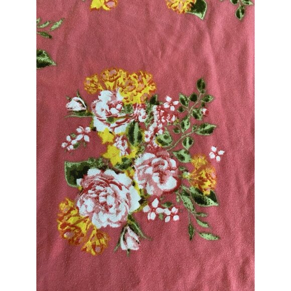 Bobbie Brooks Womens Size Medium Pink Floral Sharkbite Hem Tunic Top - Picture 6 of 8